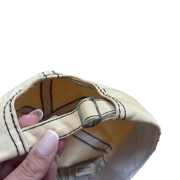 PING Golf Hat Adjustable Baseball Cap Faded Cream 100% Cotton Sports One Size - Picture 4 of 4